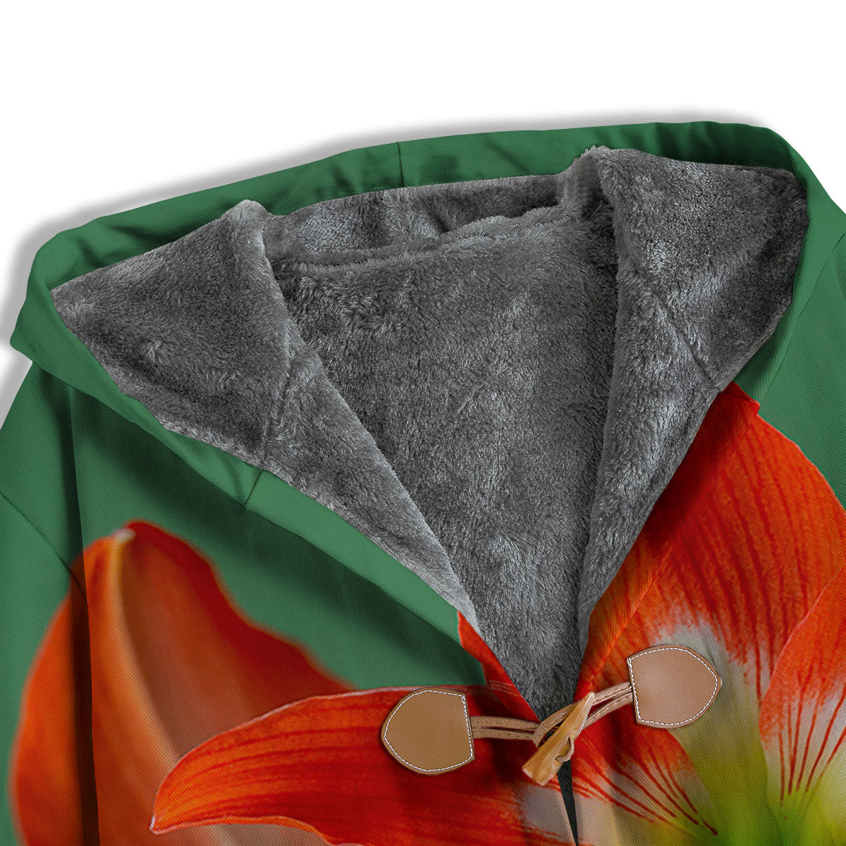 Amaryllis Orange Print Men's Windbreaker Jacket-grizzshop