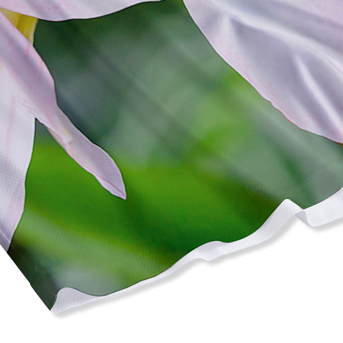 Amaryllis Pink And White Print Mesh Shorts