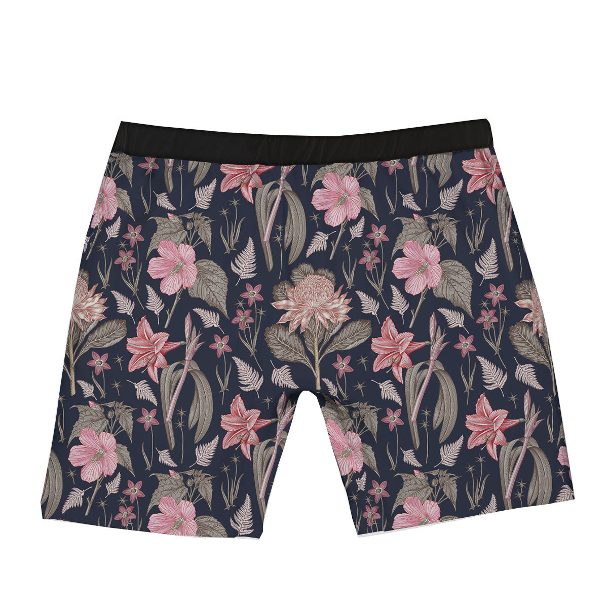 Amaryllis Pink Print Pattern Boxer Briefs-grizzshop