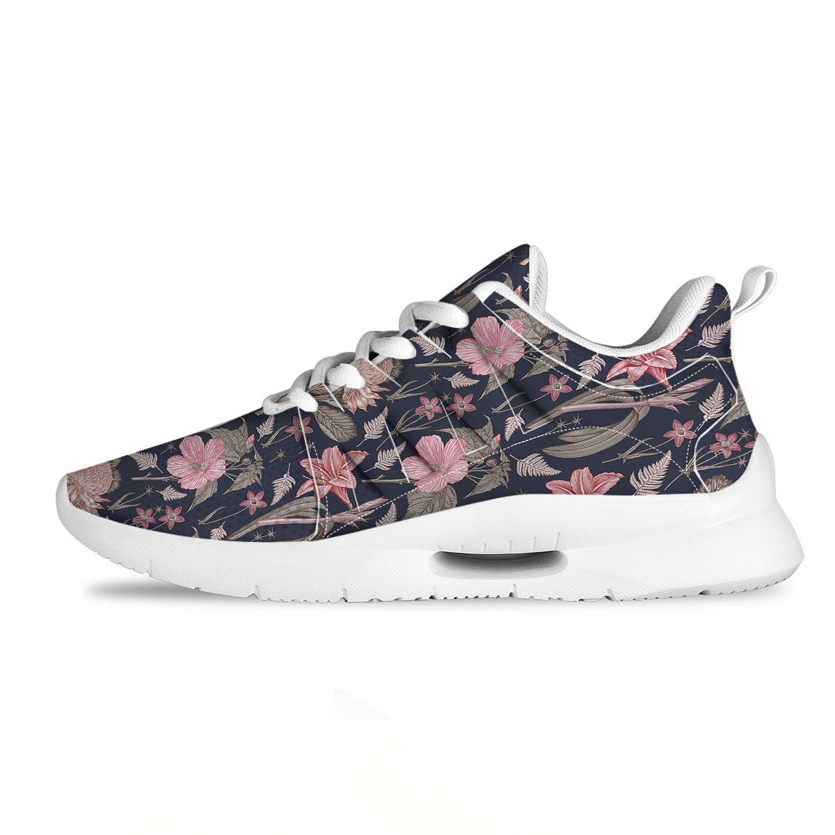 Amaryllis Pink Print Pattern Tennis Shoes-grizzshop