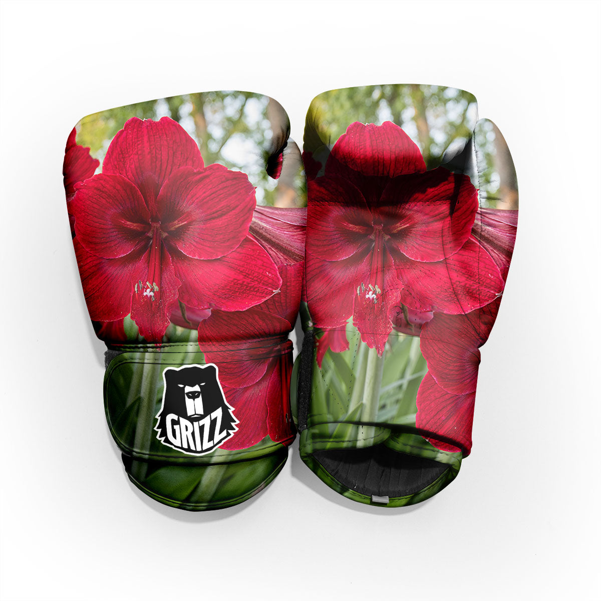 Amaryllis Red Print Pro Boxing Glove