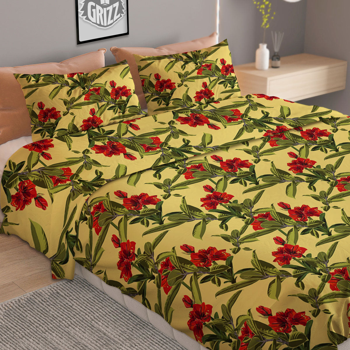 American Flag Vintage Print Duvet Cover Bedding Set