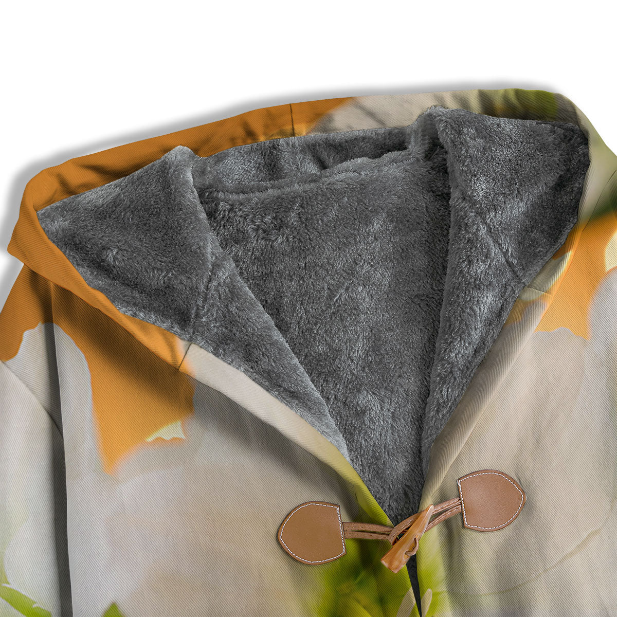 Amaryllis White Print Men's Windbreaker Jacket-grizzshop