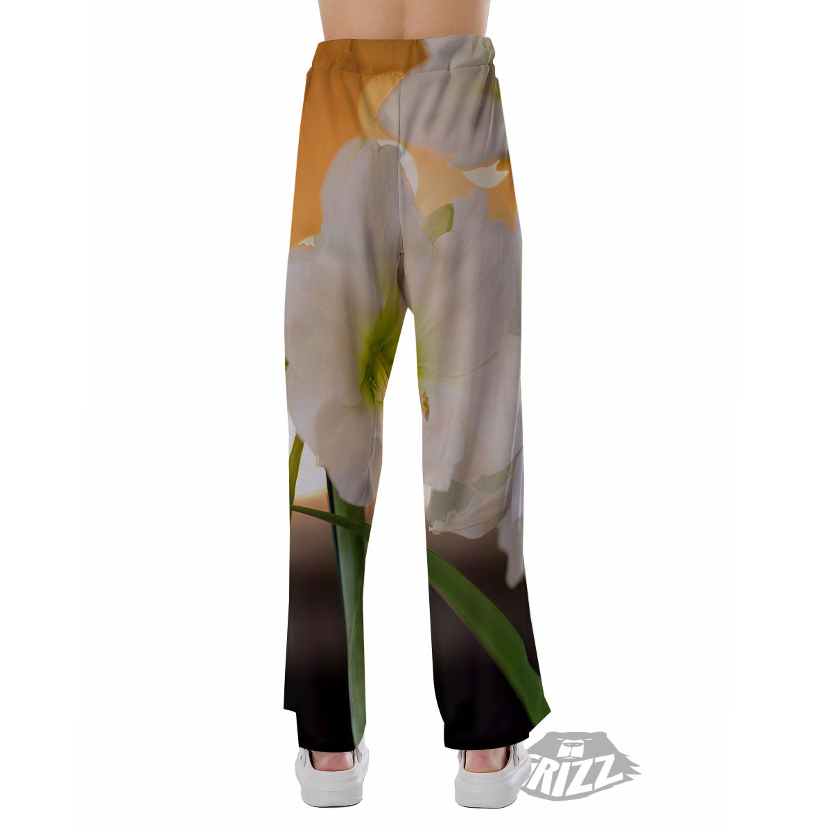 Amaryllis White Print Pajama Pants-grizzshop