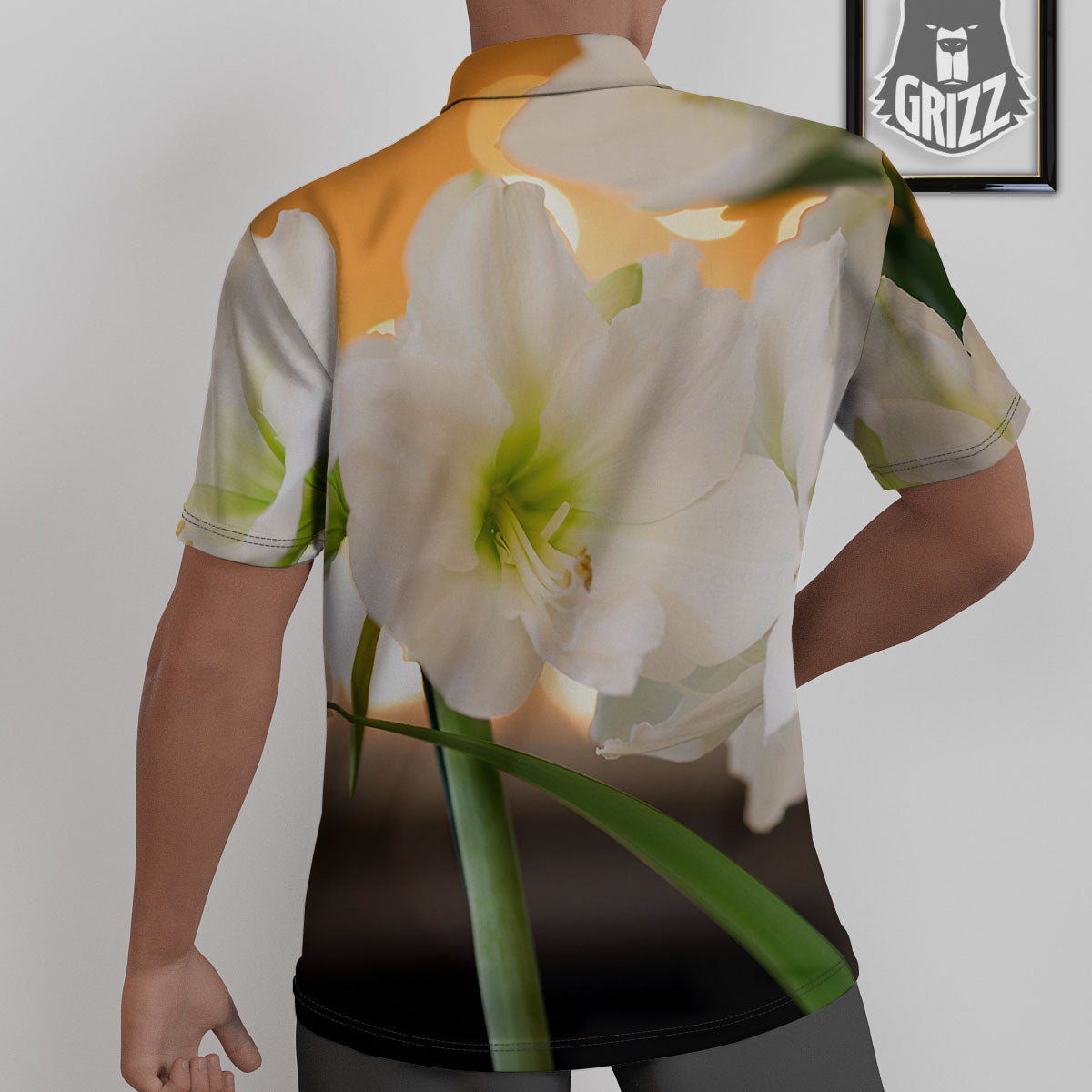 Amaryllis White Print Untucked Shirts-grizzshop
