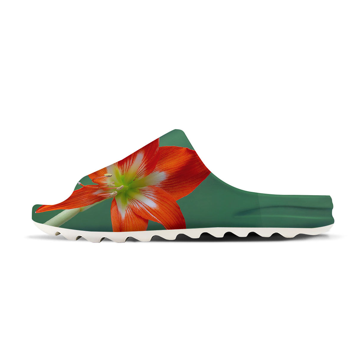 Amaryllis Orange Print Sandals-grizzshop