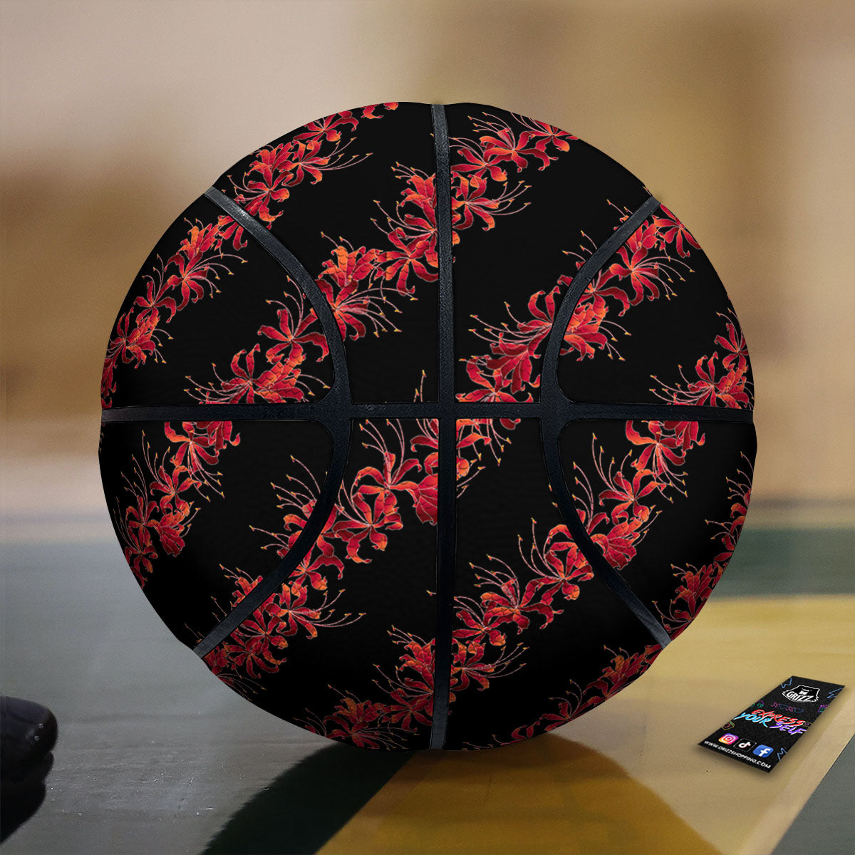 Alstroemeria Yellow Print Basketball