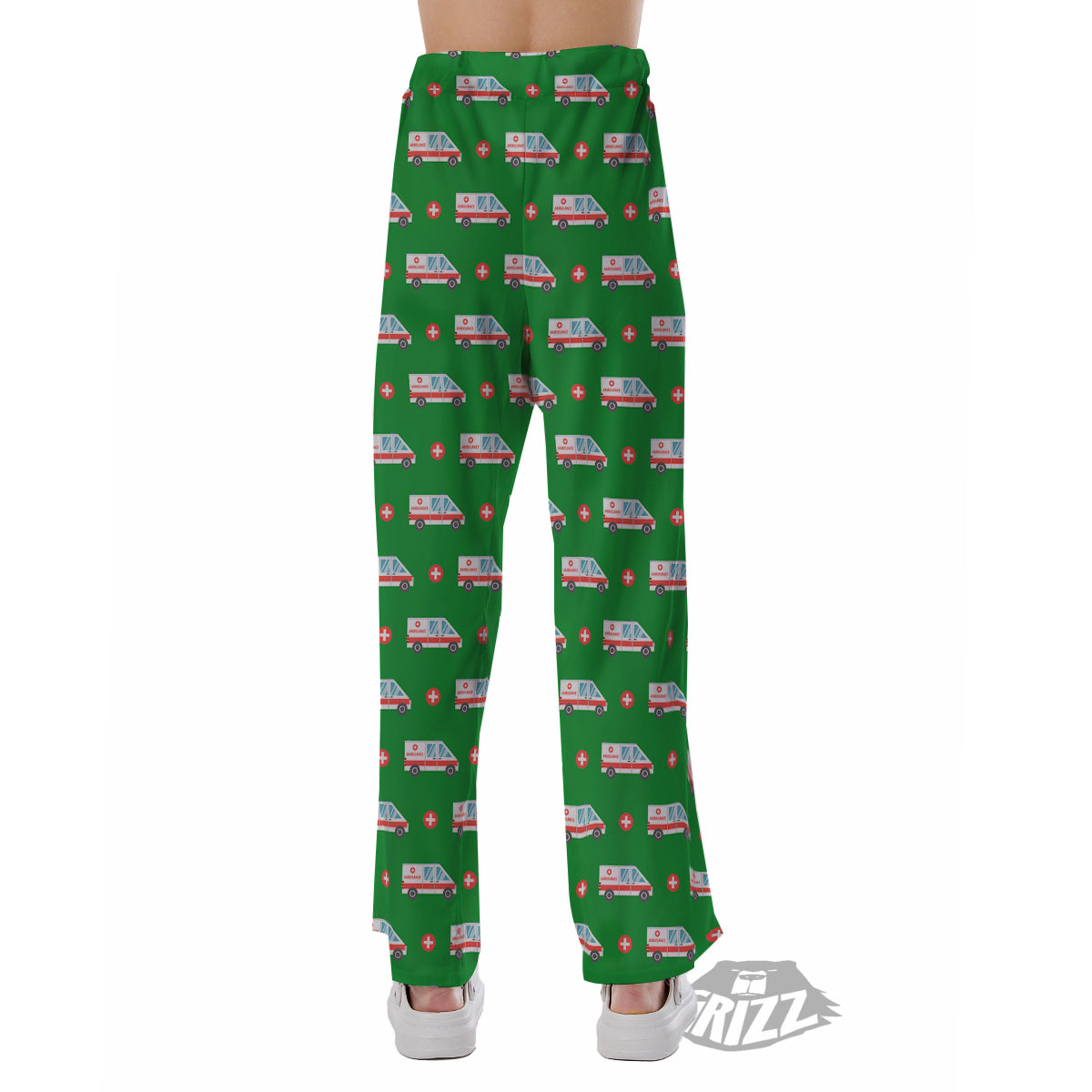 Ambulance Car Paramedic Print Pattern Pajama Pants-grizzshop