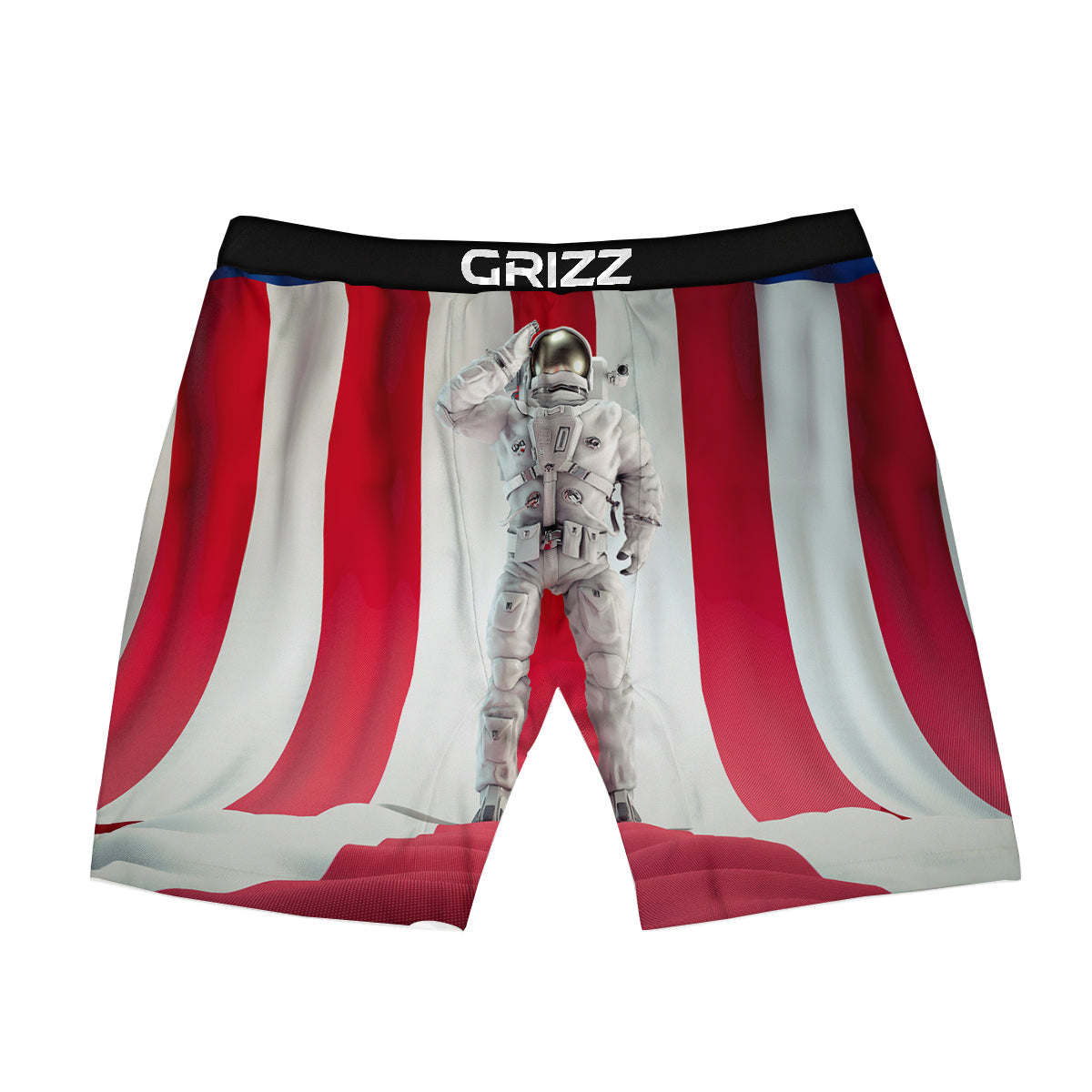 American Astronaut Print Boxer Briefs-grizzshop