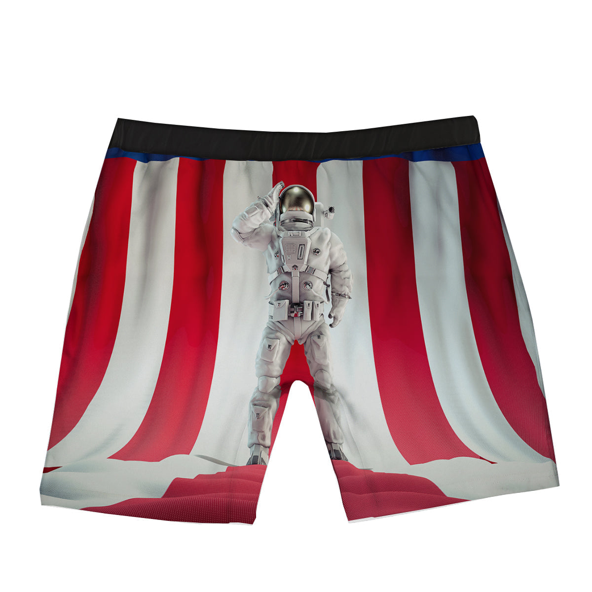 American Astronaut Print Boxer Briefs-grizzshop