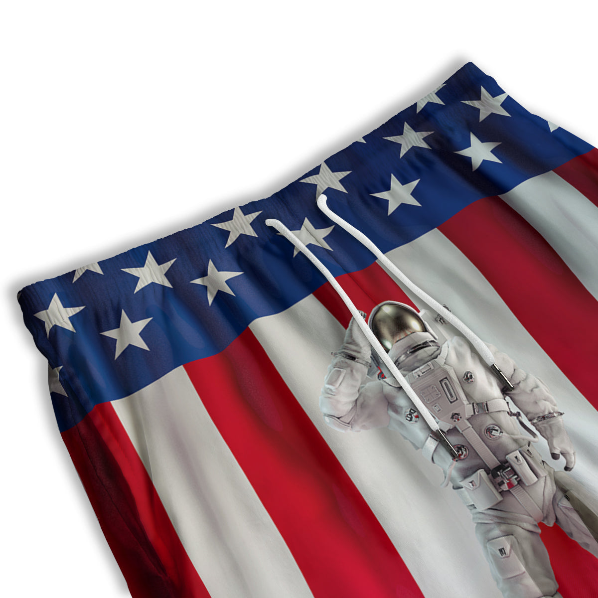 American Astronaut Print Men's Athletic Shorts