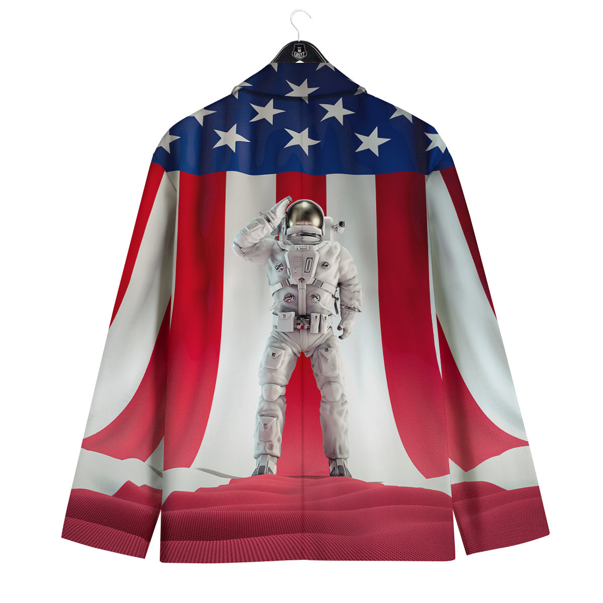 American Astronaut Print Men's Sport Coat-grizzshop