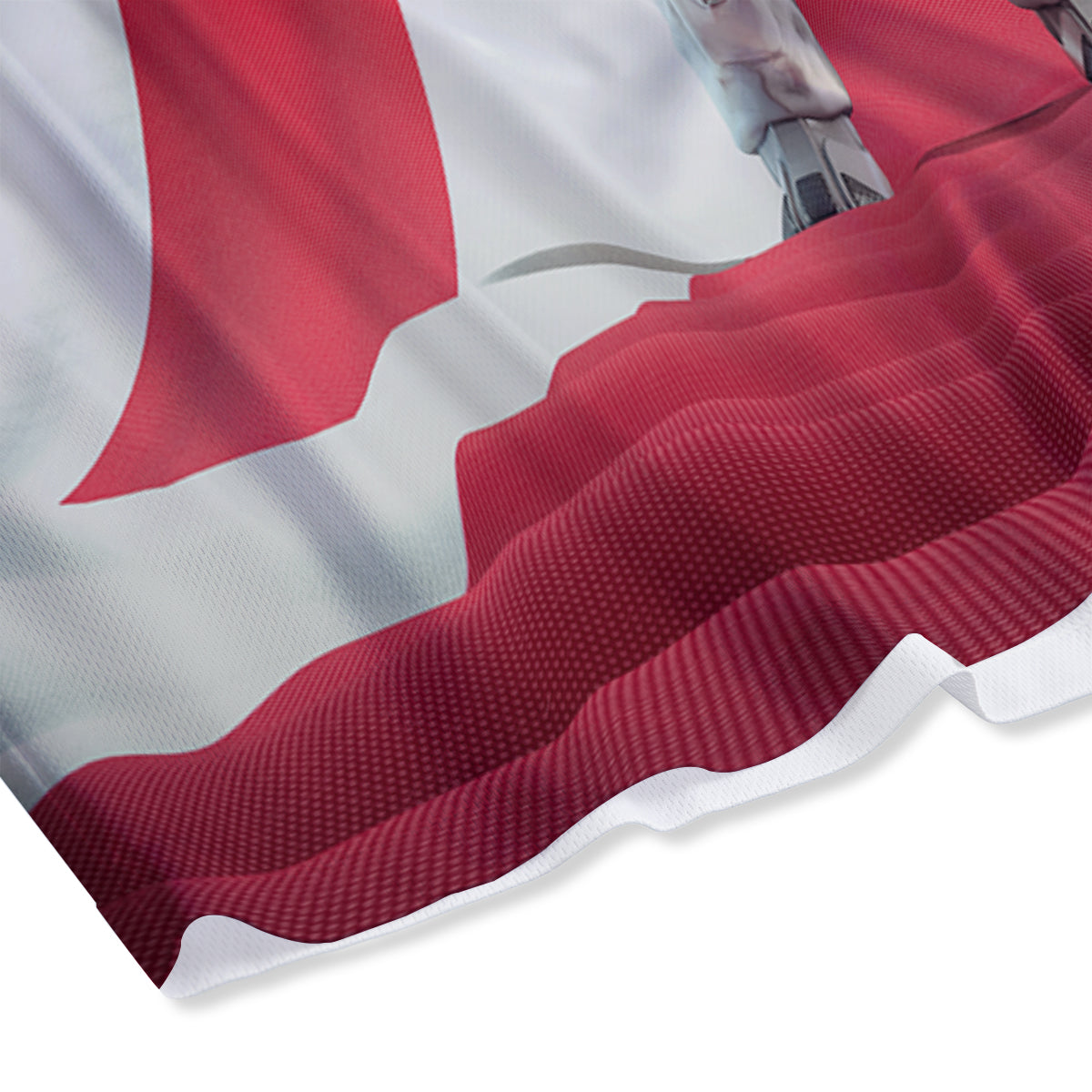 Border Tartan White And Grey Print Mesh Shorts