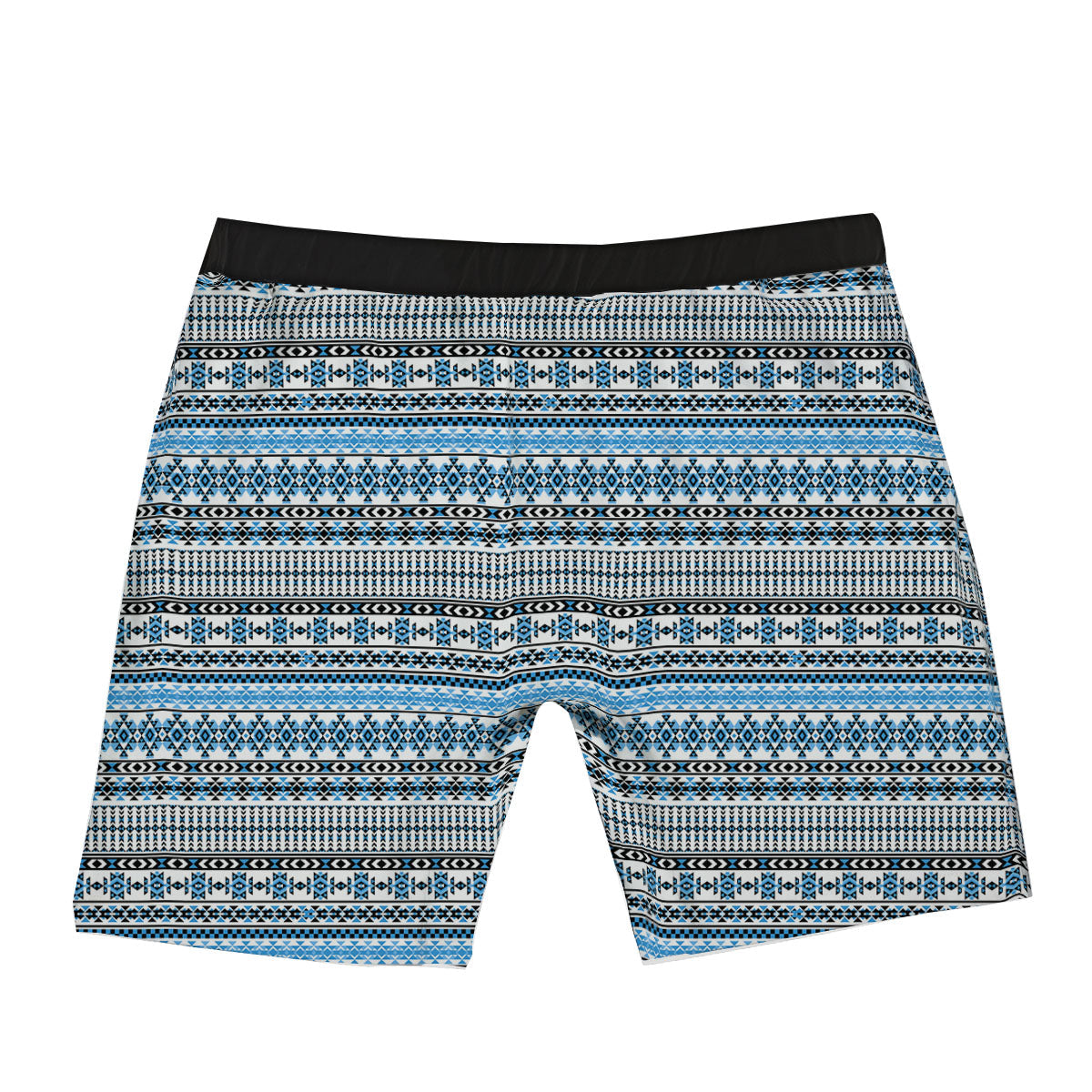American Aztec Blue Native Print Pattern Boxer Briefs-grizzshop