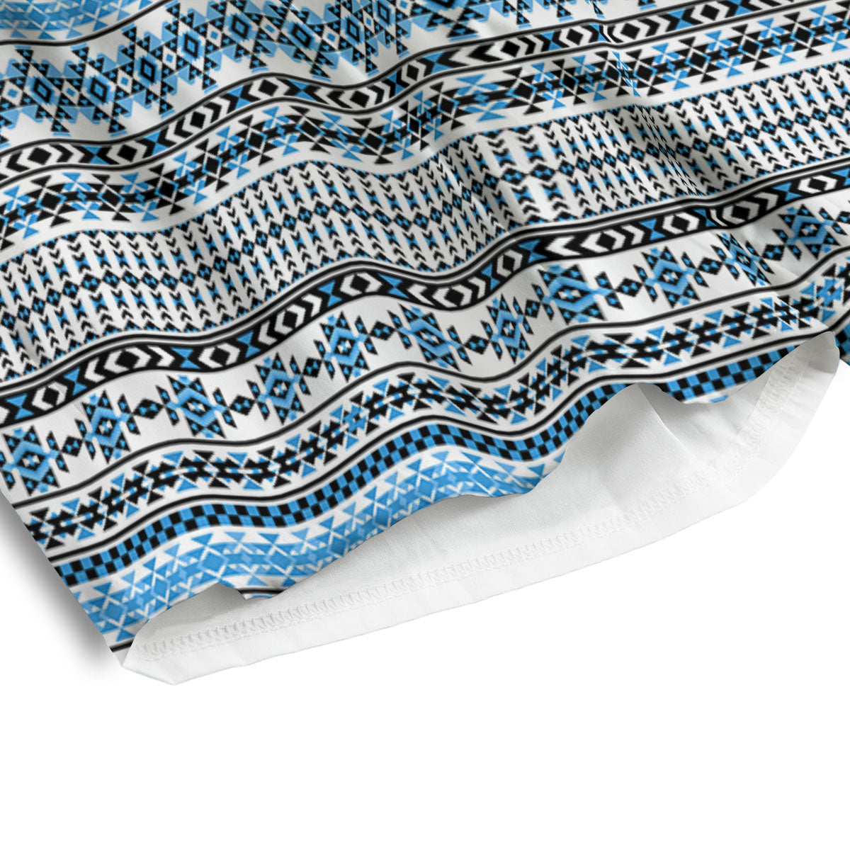 American Aztec Blue Native Print Pattern Men's Athletic Shorts