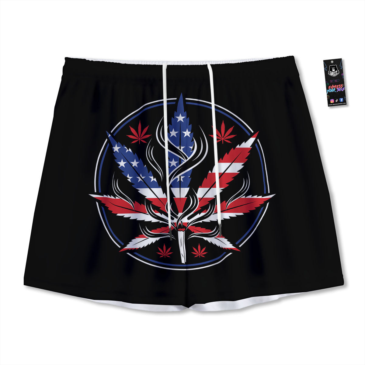 Argyle Halloween Print Pattern Mesh Shorts