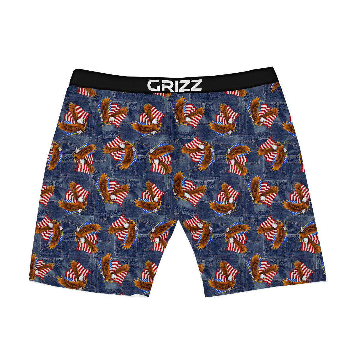 American Eagle Denim Print Pattern Boxer Briefs-grizzshop