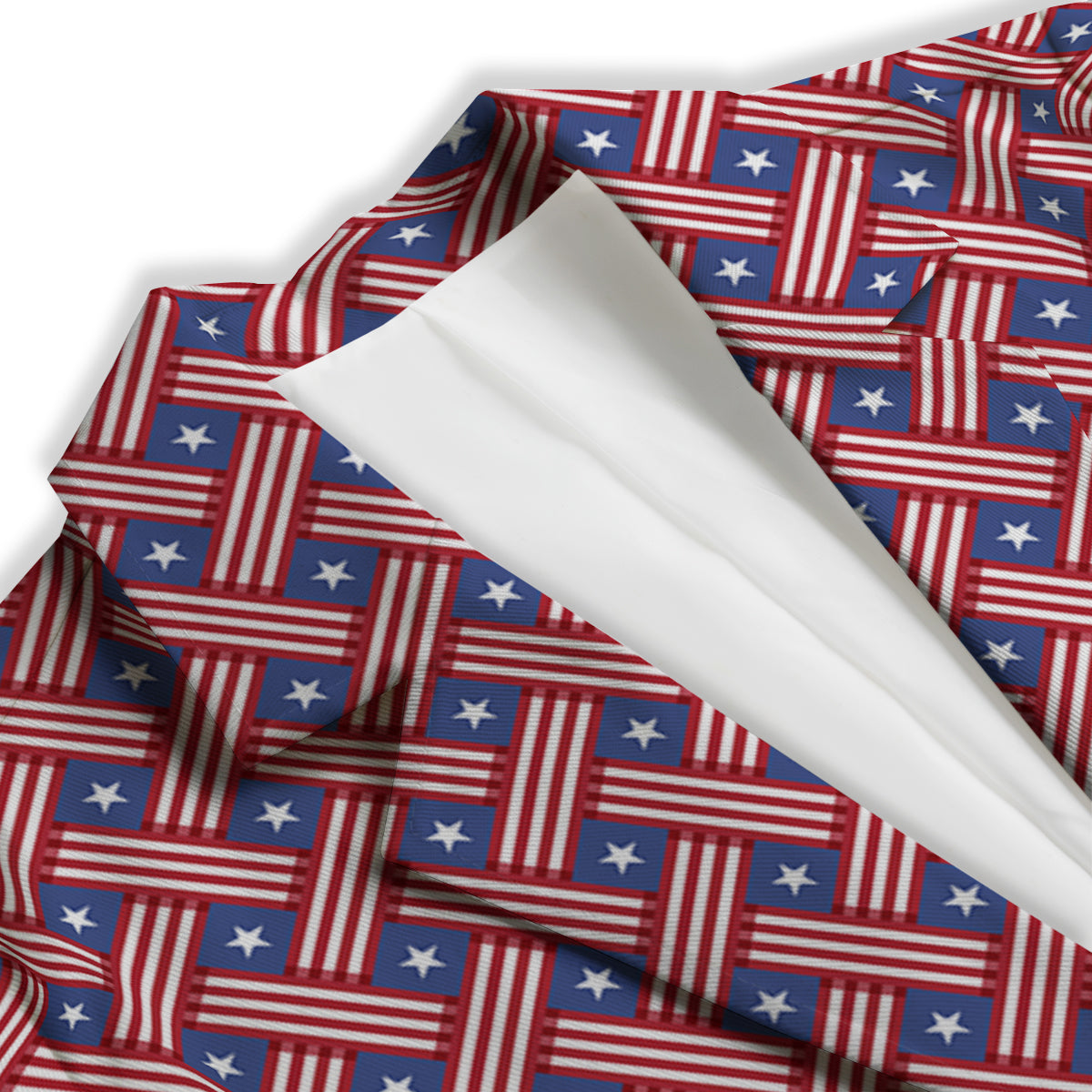 American Flag 4th of July Print Pattern Women's Blazer-grizzshop