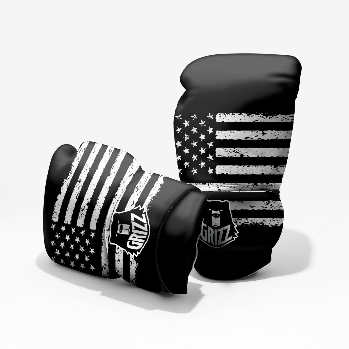 American Flag Black Print Pro Boxing Glove