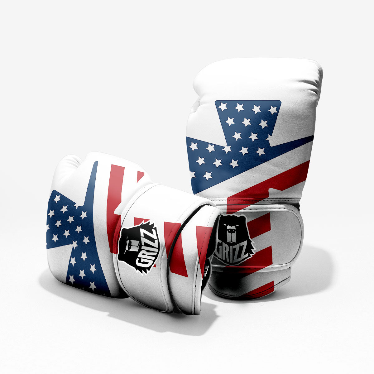 American Flag Christian Cross Print Pro Boxing Glove