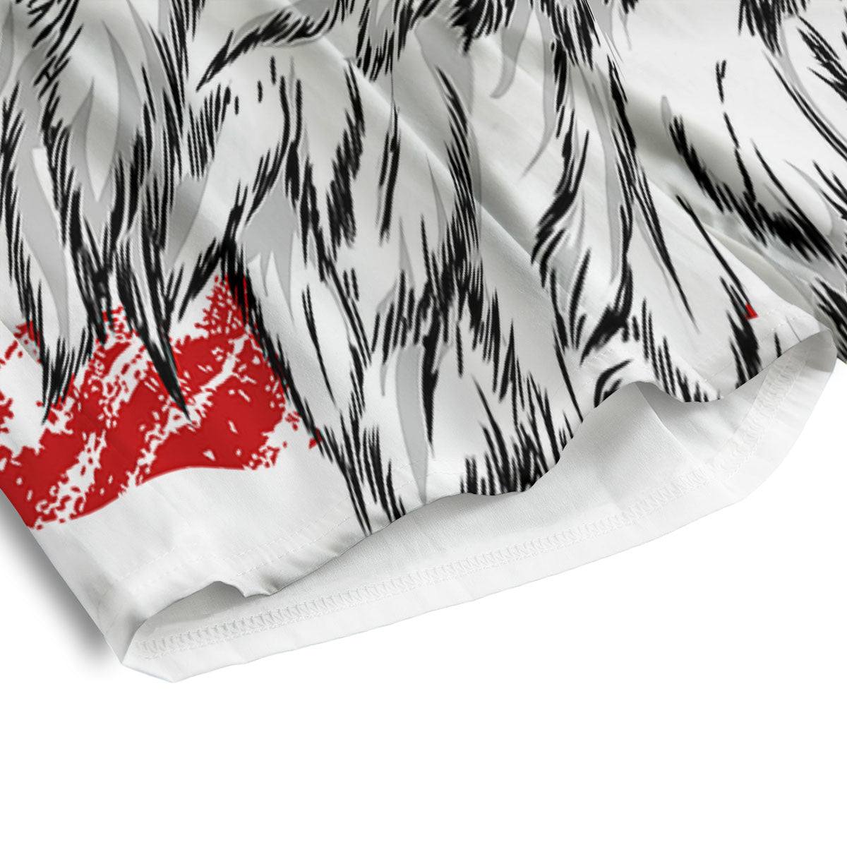 American Flag Knitted Print Men's Athletic Shorts