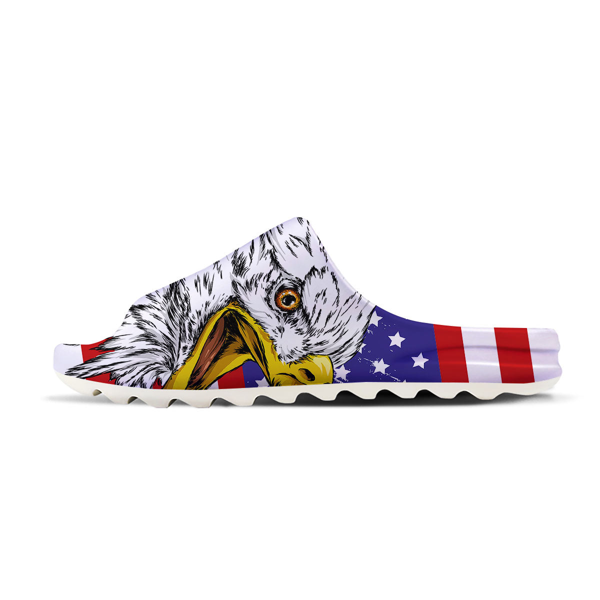 American Flag Eagle Print Sandals-grizzshop