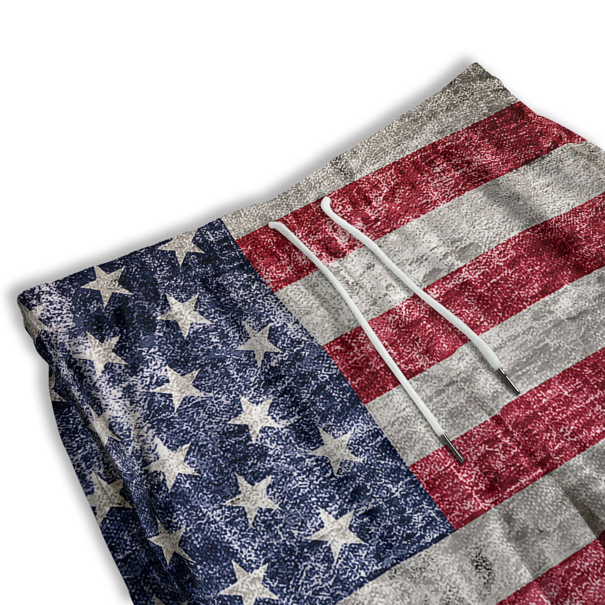 American Military Flag Print Men's Athletic Shorts