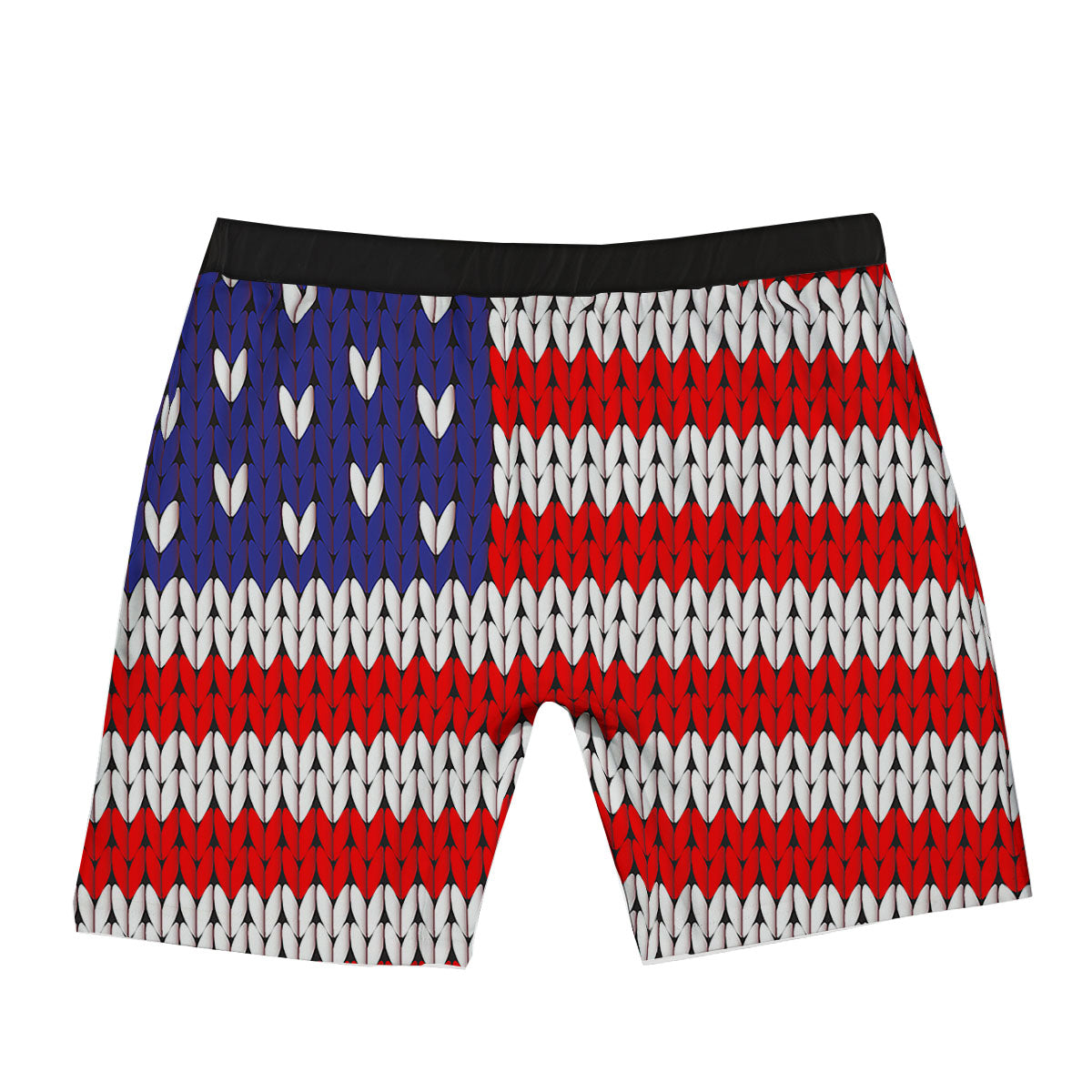 American Flag Knitted Print Boxer Briefs-grizzshop