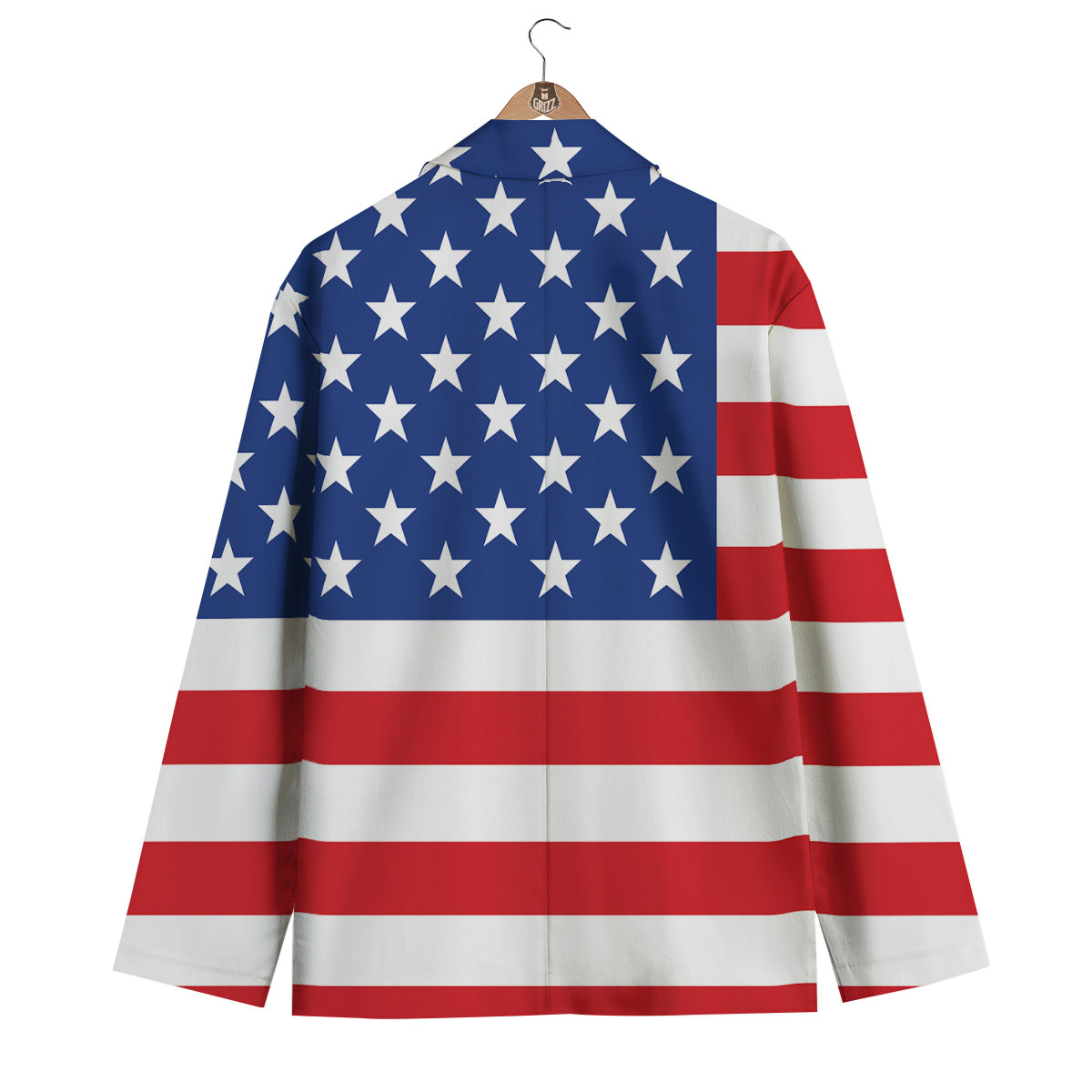 American Flag Men's Blazer-grizzshop