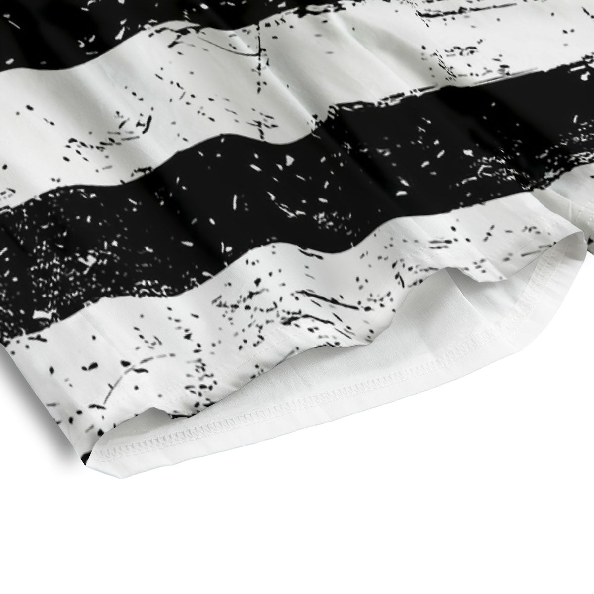 American Flag Monochrome Grunge Print Men's Athletic Shorts