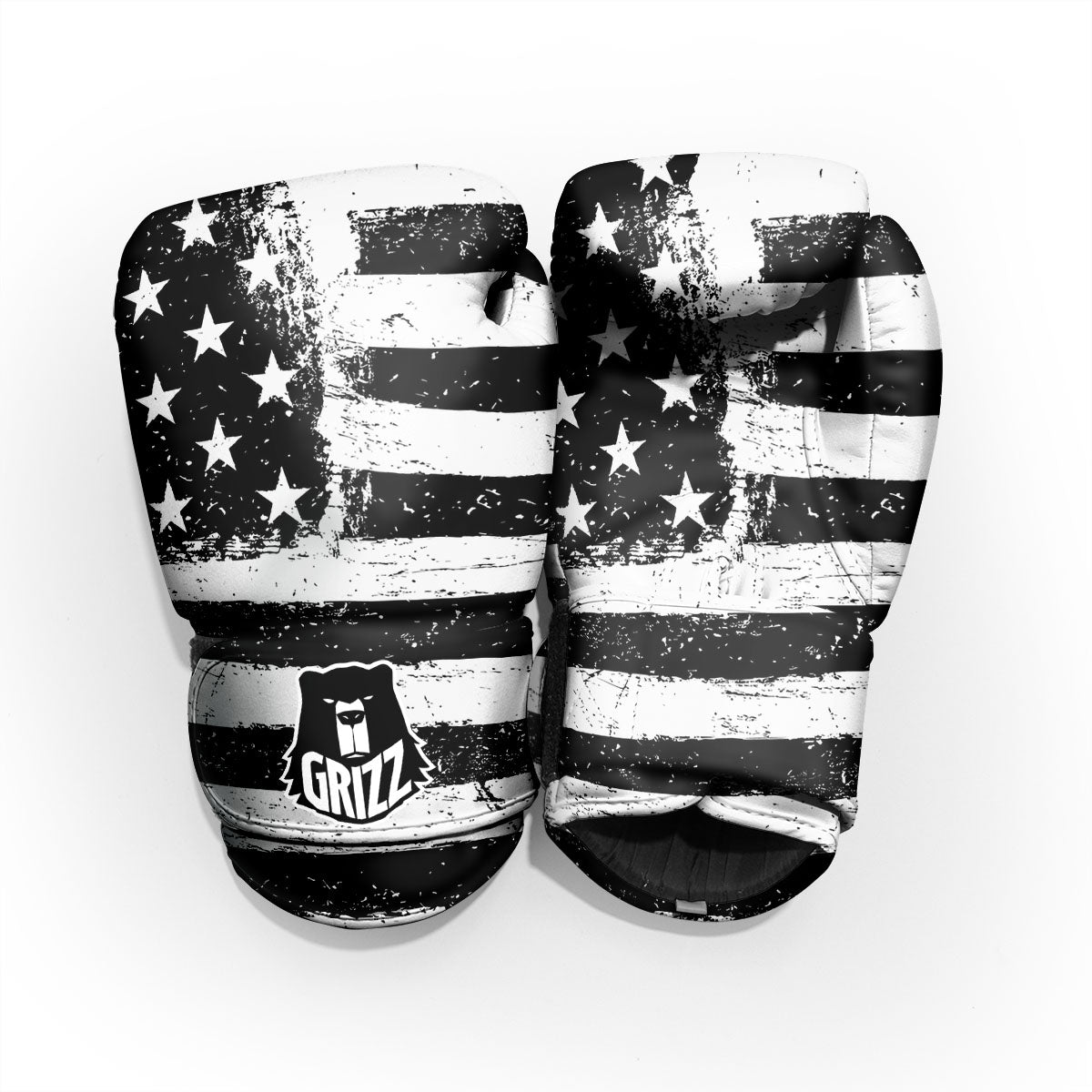 American Flag Monochrome Grunge Print Pro Boxing Glove