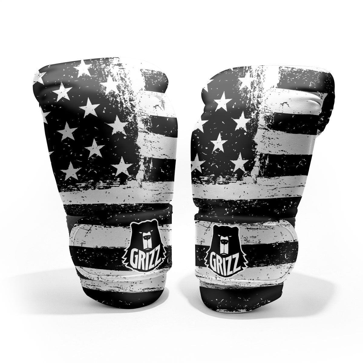 American Flag Monochrome Grunge Print Pro Boxing Glove