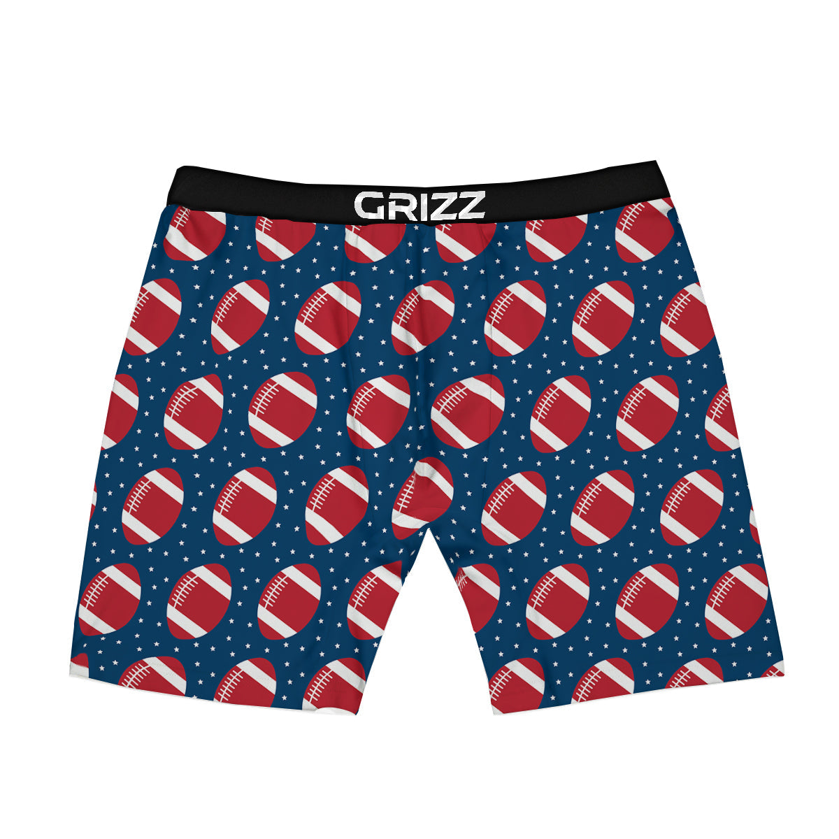 American Football Ball Print Pattern Boxer Briefs-grizzshop