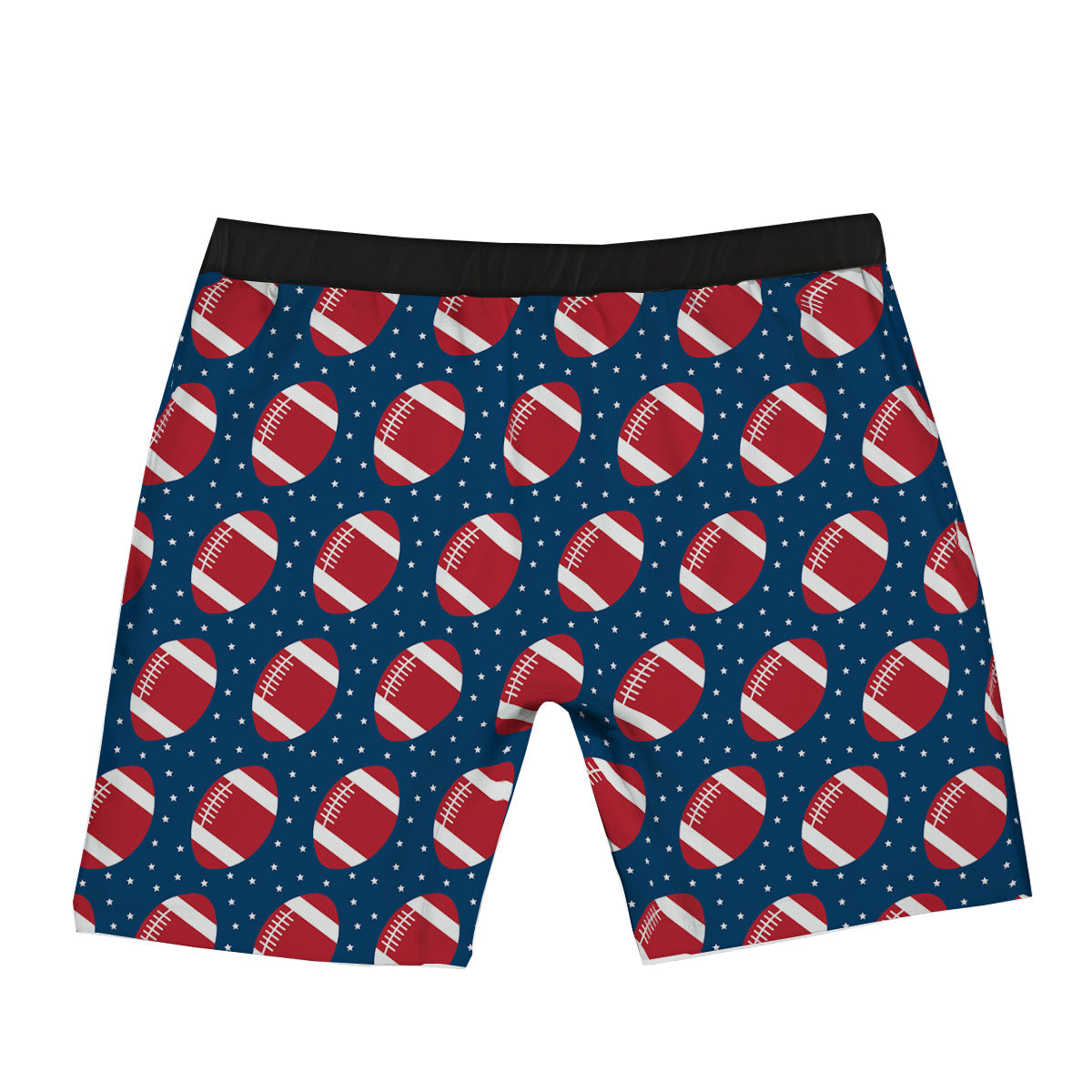 American Football Ball Print Pattern Boxer Briefs-grizzshop