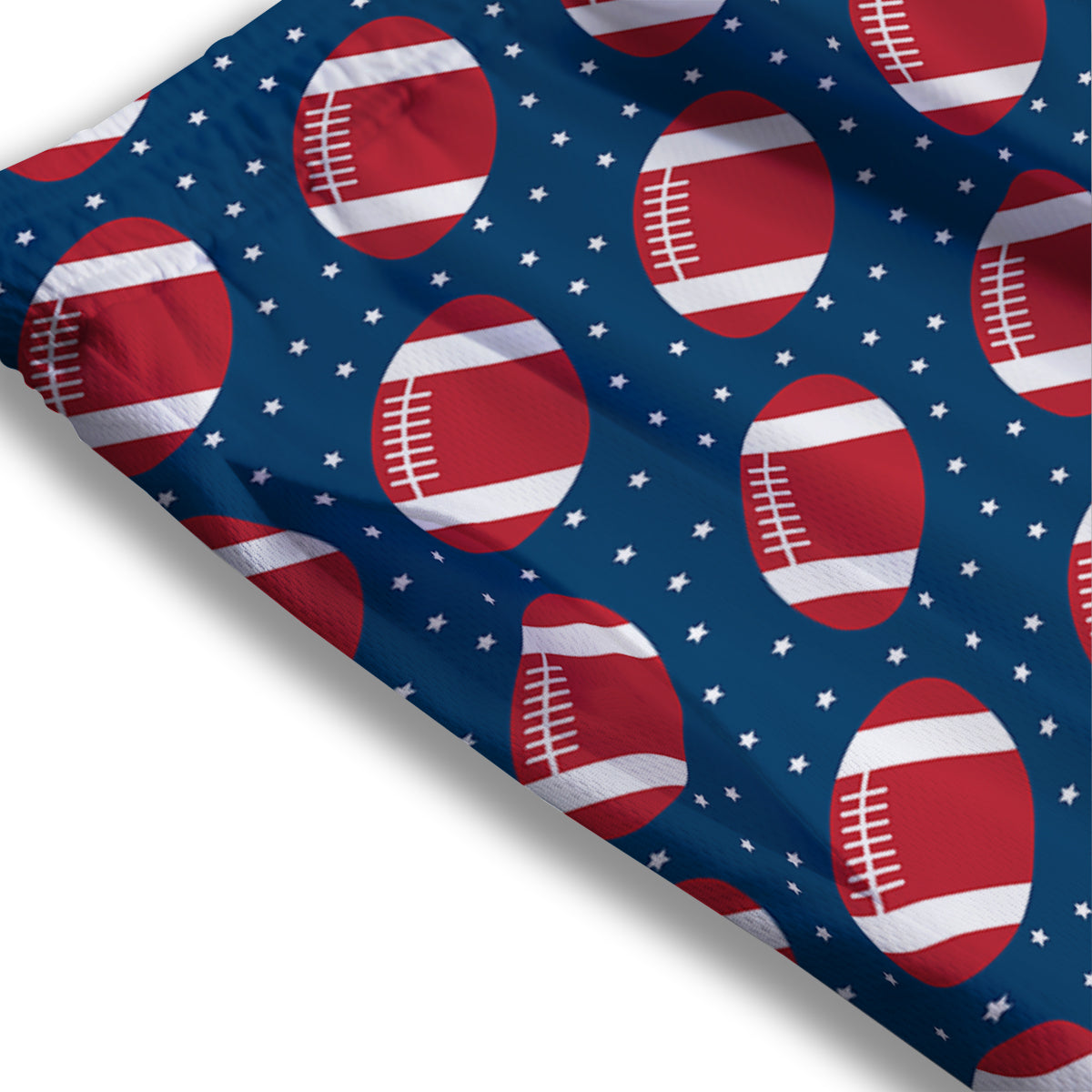 Astronaut Skull Digital Glitch Print Mesh Shorts