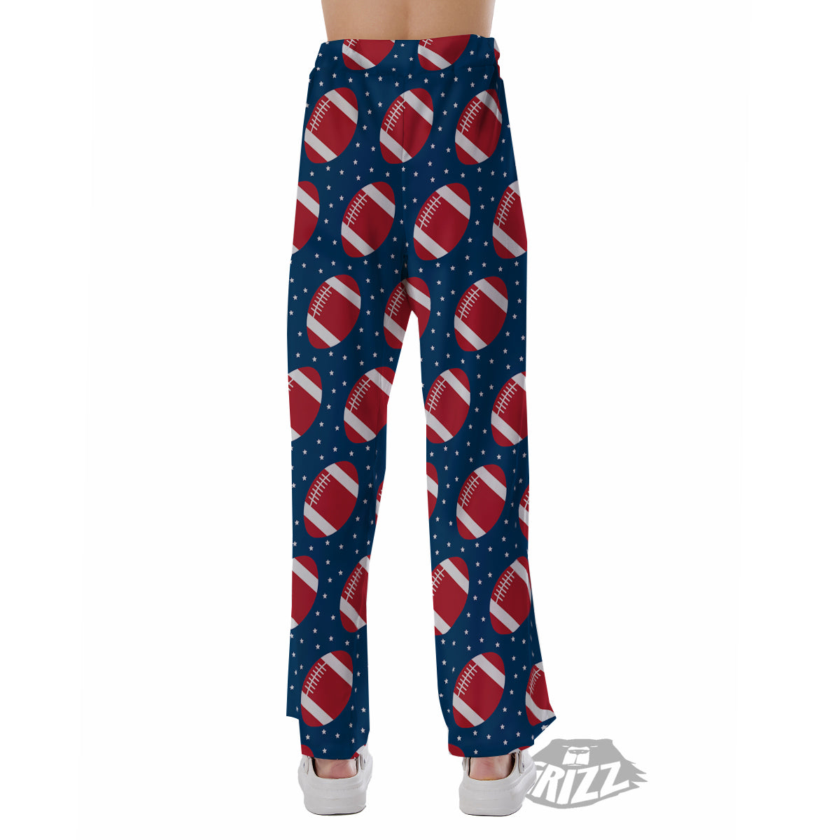 American Football Ball Print Pattern Pajama Pants-grizzshop