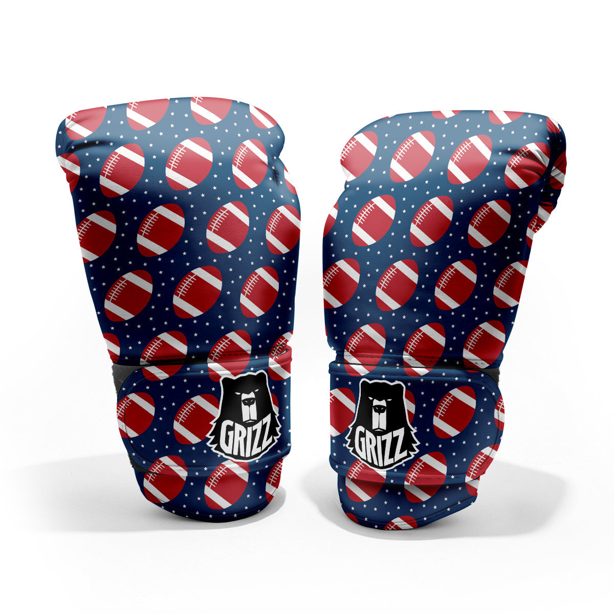 American Football Ball Print Pattern Pro Boxing Glove