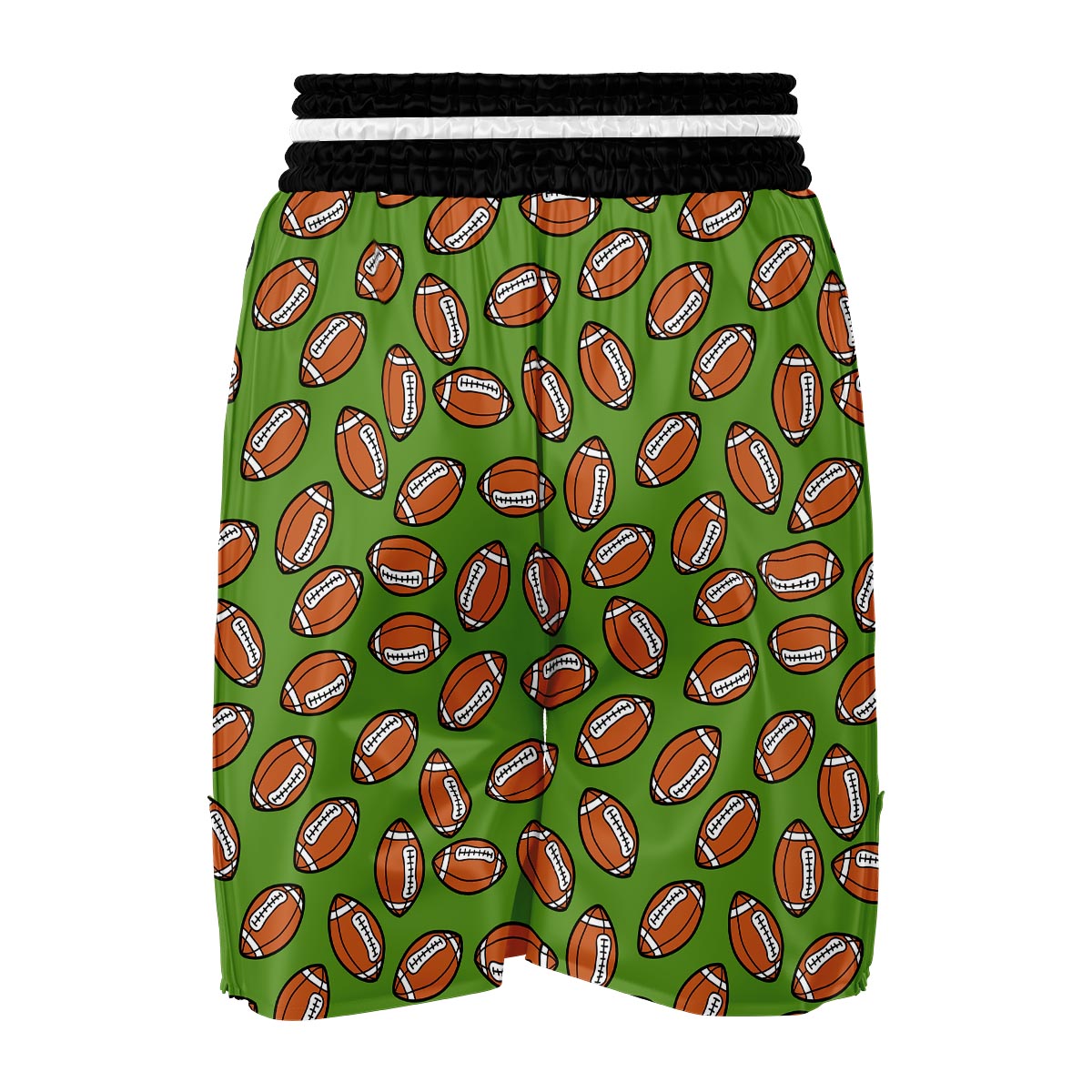 American Football Green Print Pattern Boxing Shorts-grizzshop
