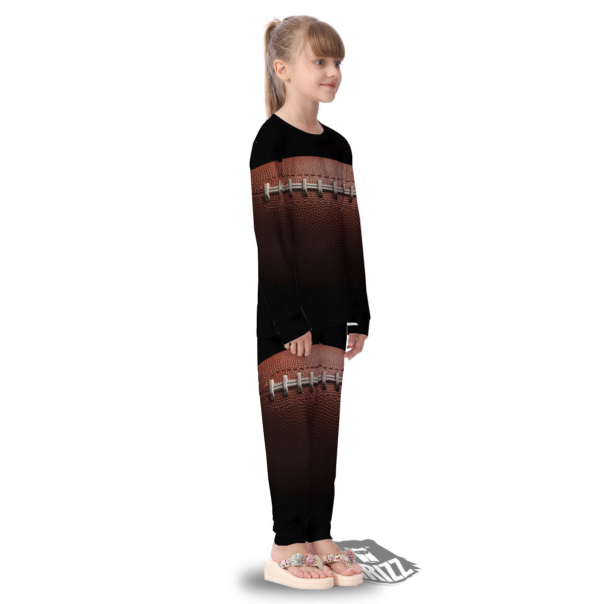 American Football Print Ball Kid's Pajamas-grizzshop