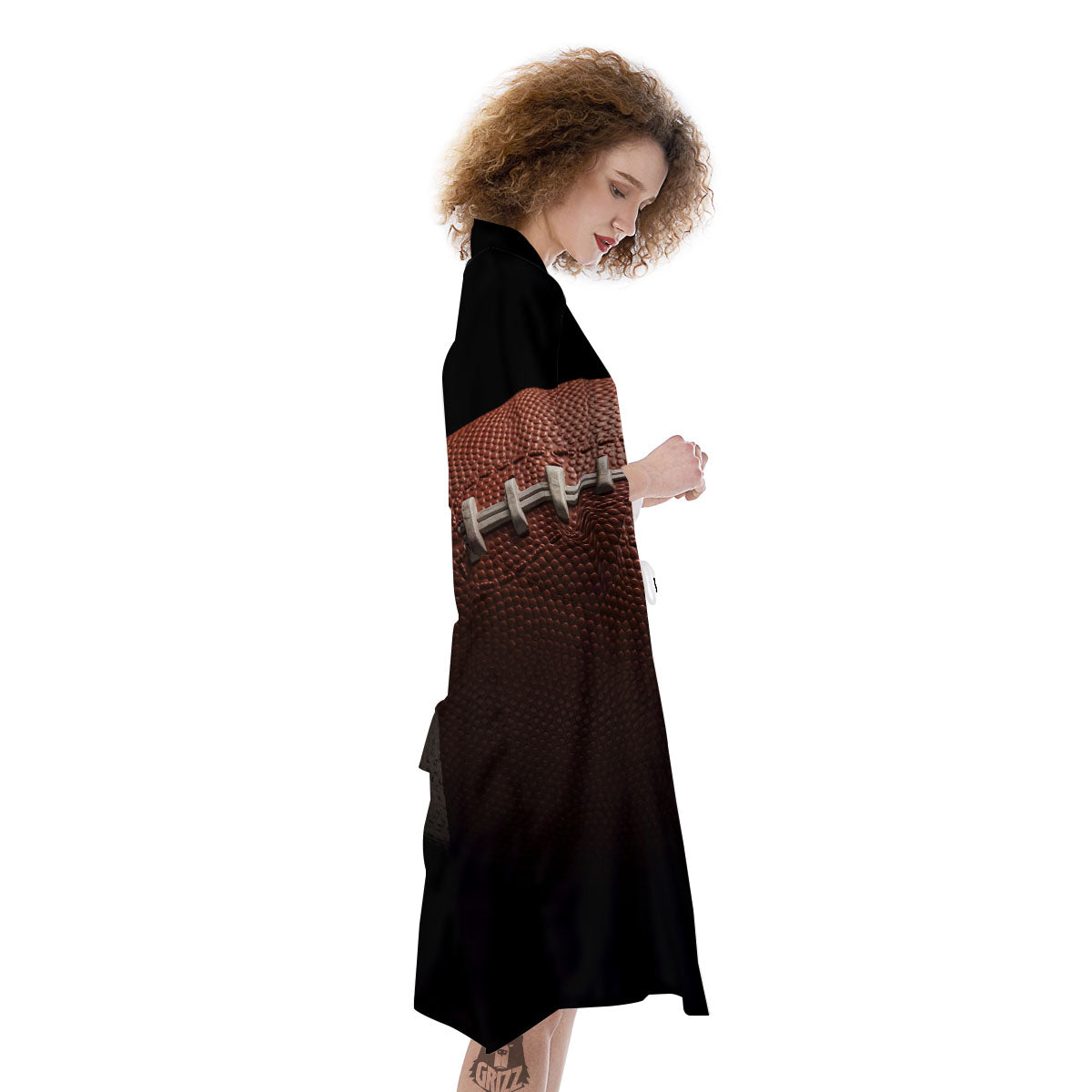 American Football Print Ball Kimono-grizzshop