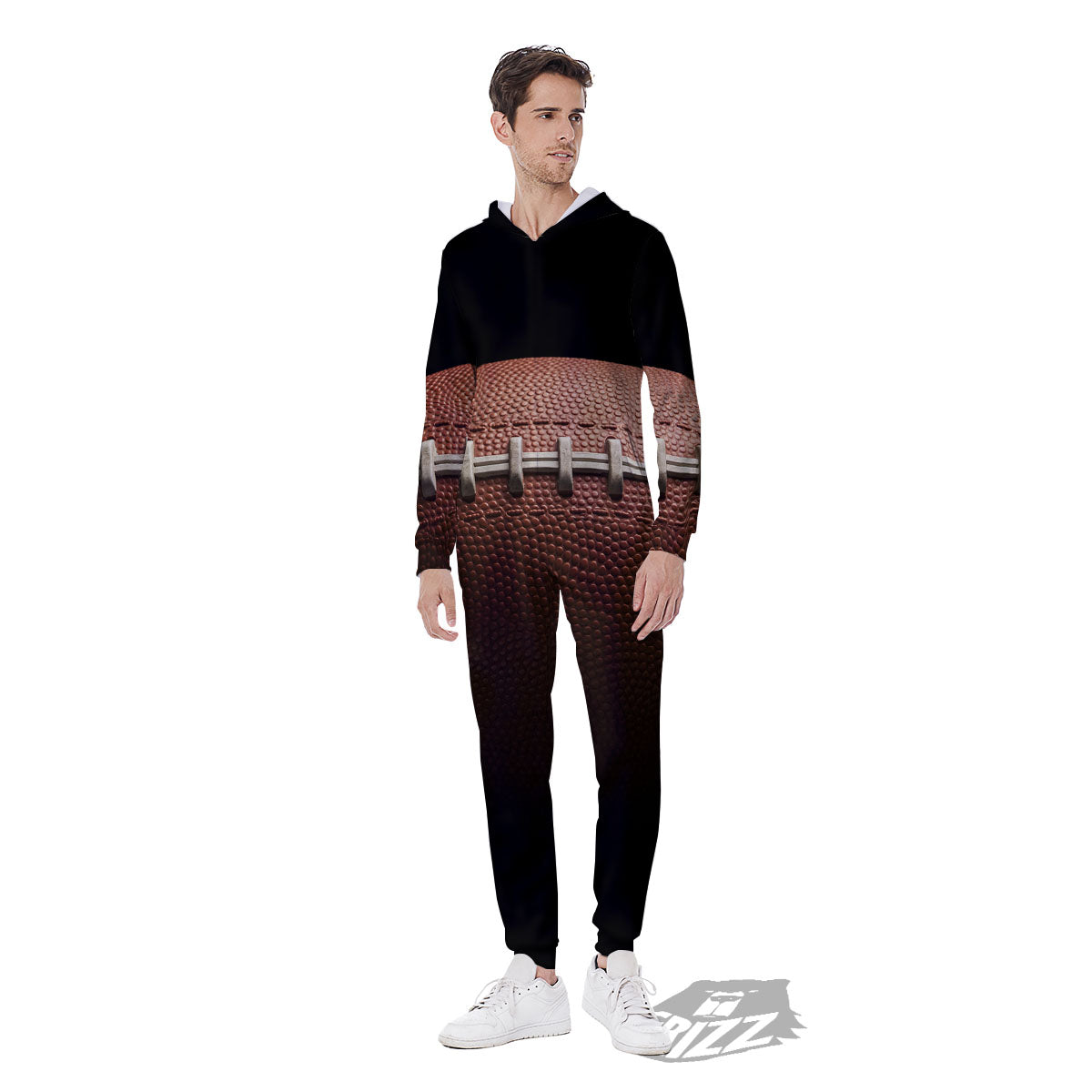 American Football Print Ball Men's Jumpsuit-grizzshop