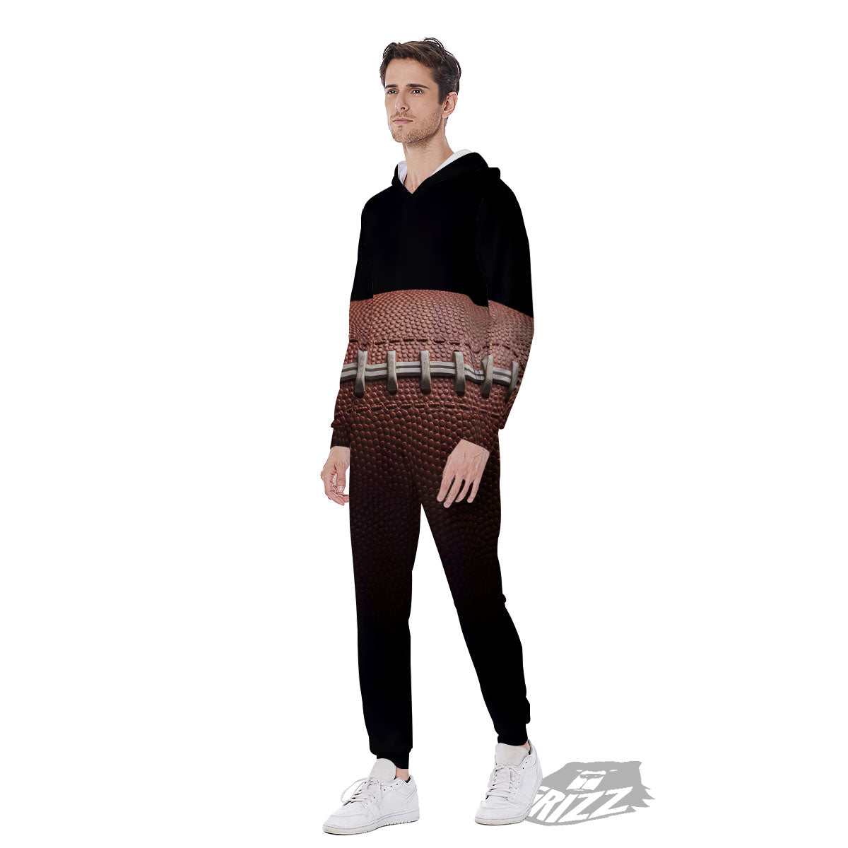 American Football Print Ball Men's Jumpsuit-grizzshop