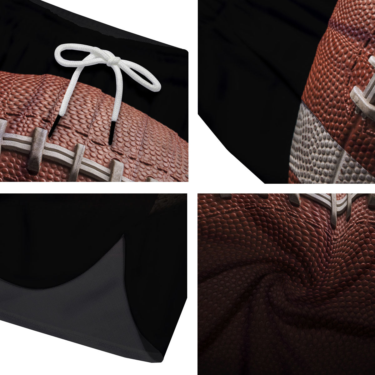 American Football Print Ball Men's Running Shorts-grizzshop