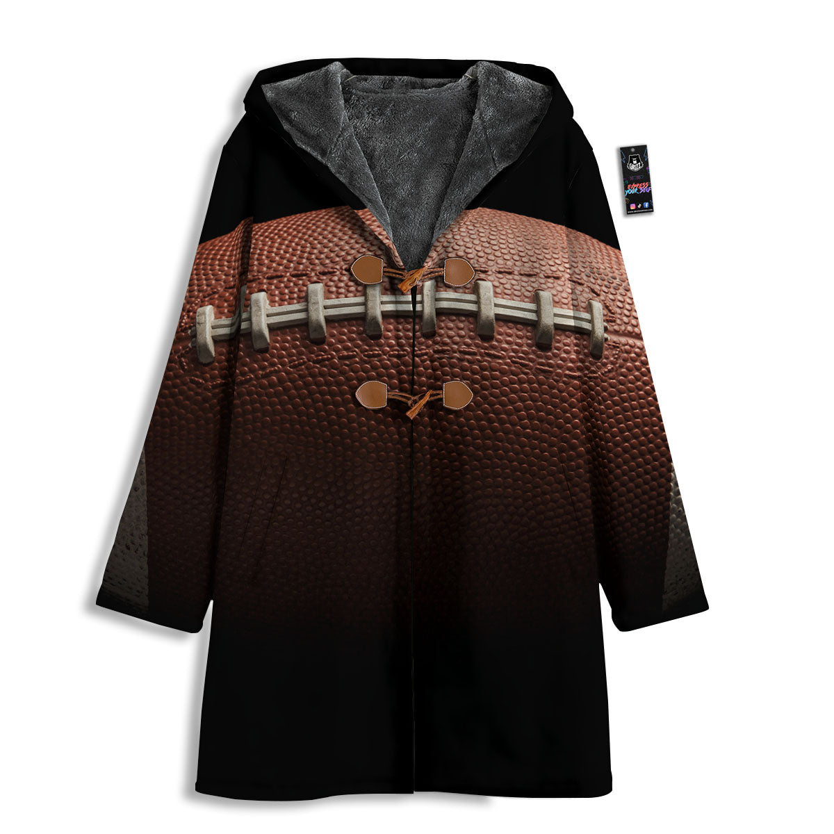 American Football Print Ball Men's Windbreaker Jacket-grizzshop