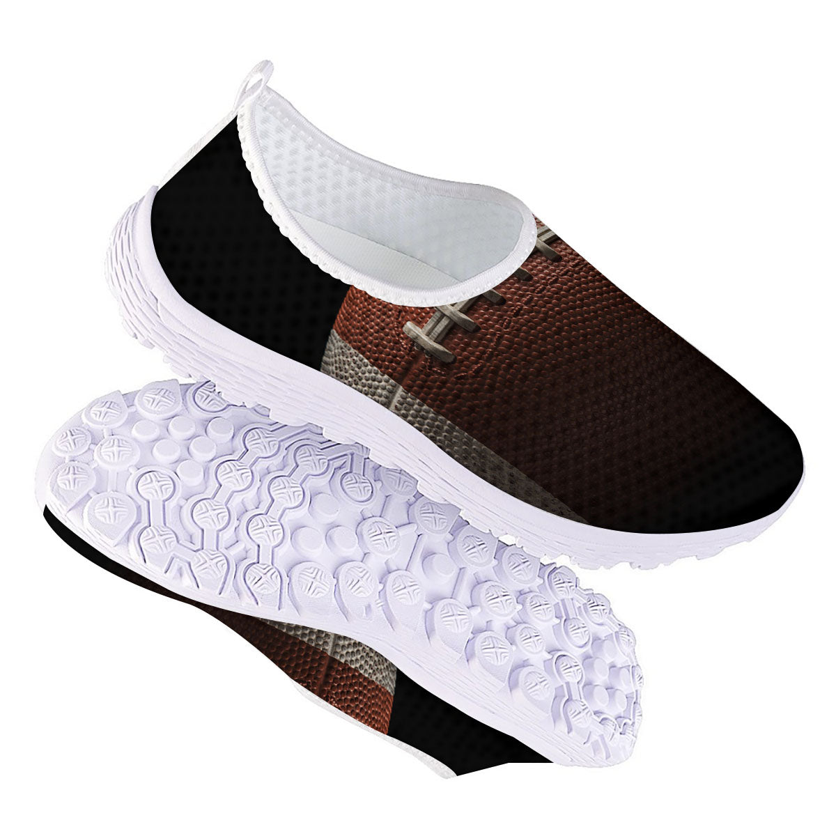 American Football Print Ball Nurse Shoes-grizzshop