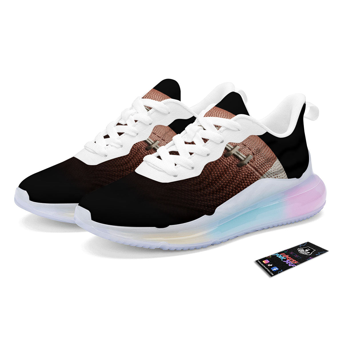 American Football Print Ball Running Sneakers-grizzshop