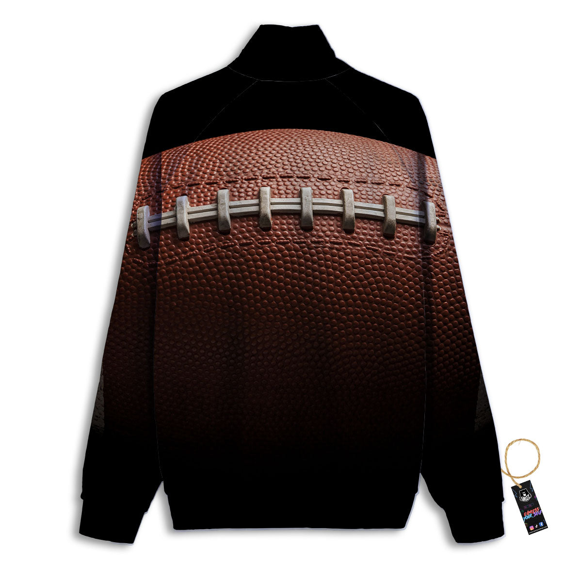 American Football Print Ball Track Jacket-grizzshop