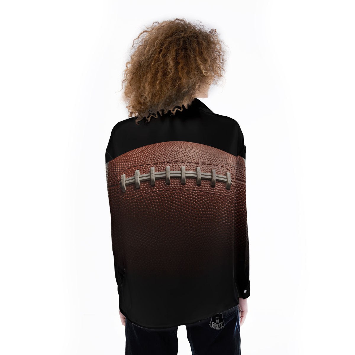 American Football Print Ball Women's Long Sleeve Shirts-grizzshop