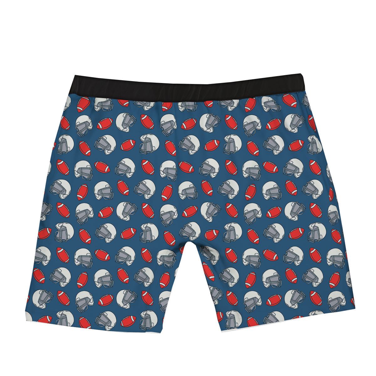 American Football Print Pattern Boxer Briefs-grizzshop