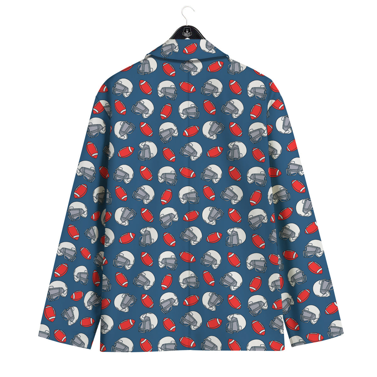 American Football Print Pattern Men's Sport Coat-grizzshop